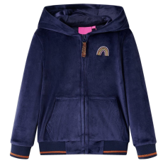 vidaXL Gyerek kapucnis kabát Navy 116