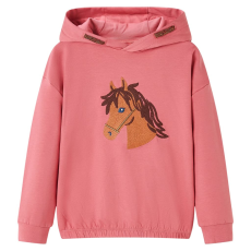 vidaXL Gyerek kapucnis pulóver Old Pink 116