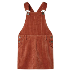 vidaXL Gyerek overall ruha kordbársony Cognac 116