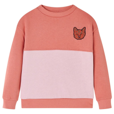 vidaXL Gyerek pulóver Colour Block Pink 104