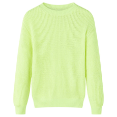 vidaXL Gyerek pulóver kötött neonsárga 116