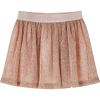 vidaXL Gyerek szoknya csillámokkal Lágy rózsaszín 128 (15089)