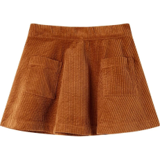 vidaXL Gyerek szoknya zsebekkel Corduroy Cognac 92 (13879 VidaXL)