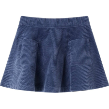 vidaXL Gyerek szoknya zsebekkel Corduroy Navy 92 (13884) gyerek szoknya