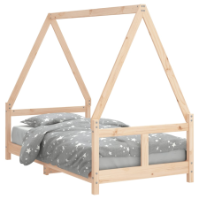 vidaXL gyerek tömör fenyőfa ágykeret 80 x 160 cm (834459) gyermekbútor