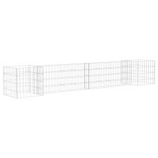 vidaXL H alakú acéldrót virágtartó gabion 260 x 40 x 40 cm (145658) kerti tárolás
