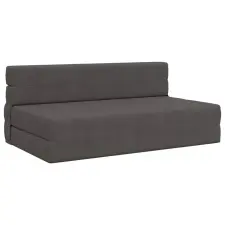  vidaXL Hajtogatható Kanapéágy Sötétszürke 203 x 152 x 15 cm bútor