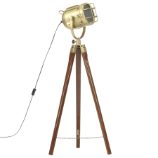 vidaXL háromlábú tömör mangófa állólámpa 97 cm (286109) világítás