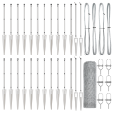 vidaXL Hatszögletű Kerítés 0.6x50 m Galvanizált Acélból (3353404) építőanyag