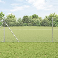 vidaXL Hatszögletű kerítés 1.4x10 m horganyzott acél építőanyag