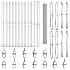 vidaXL Hatszögletű Kerítés 1,5x100 m Galvanizált Acélban (3353880) építőanyag