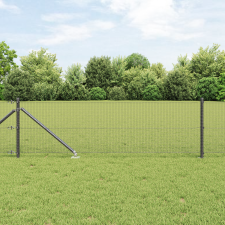 vidaXL Hegesztett Drótfence 13 Cölöppel Szürke 0.4x100 m Acél építőanyag