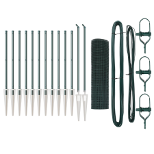 vidaXL Hegesztett Drótfence 13 Cövek Postával Zöld 0.5x25 m Acél (3352068) építőanyag