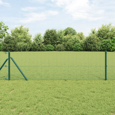 vidaXL Hegesztett Drótfence 13 Oszloppal Zöld 0.6x50 m Acél építőanyag