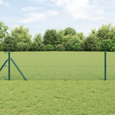 vidaXL Hegesztett drótfence Zöld 0,4x50 m Acél építőanyag