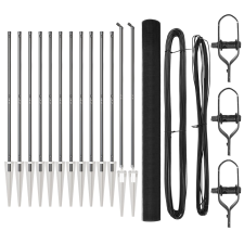 vidaXL hegesztett drótkerítés 13 cövek poszttal Szürke 1.6x25 m Acél (3352215) építőanyag