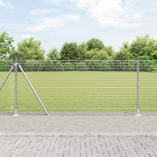 vidaXL Hegesztett Drótkerítés 13 Flancos Oszloppal 0.8x50 m Galvanizált Acél építőanyag