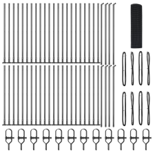vidaXL Hegesztett Drótkerítés 13 Menetes Poszttal Szürke 0.8x100 m Acél (3352614) építőanyag