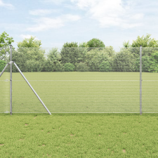 vidaXL Hegesztett Drótkerítés 13 Poszttal 1.2x50 m Galvanizált Acél építőanyag