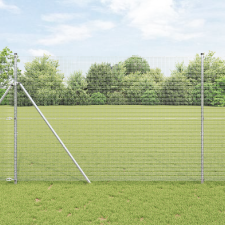 vidaXL Hegesztett Drótkerítés 1,5x50 m Horganyzott Acél építőanyag