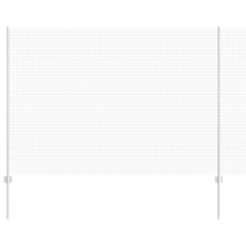 vidaXL Hegesztett Drótkerítés 20 U Oszloppal Ezüst 1.5x50 m Acél (3336408) építőanyag