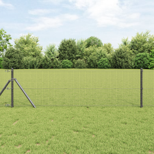 vidaXL hegesztett drótkerítés Szürke 0,5x50 m Acél építőanyag