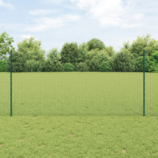 vidaXL Hegesztett Drótkert 22 U Poszttal Zöld 1.2x50 m Acél építőanyag