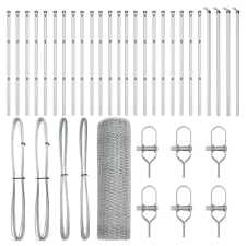 vidaXL Hexagon Kerítés 0.4x50 m Horganyzott Acél (3352975) építőanyag