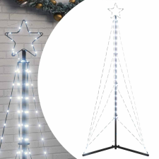 vidaXL hideg fehér karácsonyfa fénykúp 363 LED-del 182 cm (4016409) műfenyő