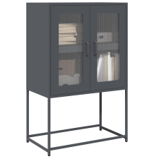 vidaXL Highboard antracit 68x39x107 cm Acél bútor
