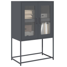 vidaXL Highboard antracit 68x39x107 cm Acél bútor