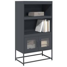 vidaXL Highboard antracit 68x39x123 cm Acél bútor