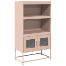 vidaXL Highboard rózsaszín 68x39x123 cm Acél (853369) bútor