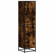 vidaXL Highboard sonoma tölgy 35,5x35x139 cm gépelt fa és fém (849056) bútor