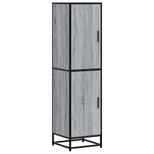 vidaXL Highboard szürke sonoma 35,5x35x139 cm gépelt fa és fém (849057) bútor