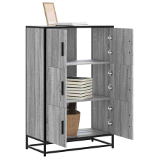 vidaXL Highboard szürke sonoma 68x35x106,5 cm gépelt fa és fém bútor
