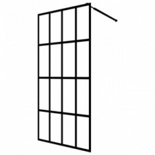 vidaXL Homályosított edzett üveg zuhanyfal 140 x 195 cm kád, zuhanykabin