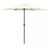 vidaXL Homokfehér kültéri napernyő alumíniumrúddal 270 x 246 cm
