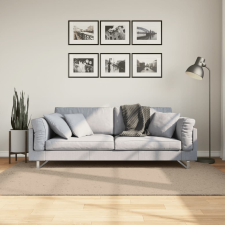 vidaXL homokszínű rövid szálú puha és mosható szőnyeg 140 x 200 cm lakástextília