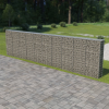 vidaXL horganyzott acél gabion fal 600 x 30 x 150 cm
