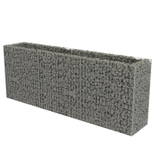 vidaXL horganyzott acél gabion magaságyás 270 x 50 x 100 cm (143562) kerti tárolás