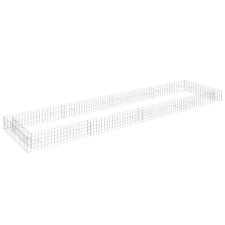vidaXL horganyzott acél gabion magaságyás 400 x 100 x 20 cm (151314) kerti tárolás