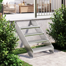vidaXL horganyzott acél rácsos lépcsőfok 60 x 24 x 7 cm (155677) kerti tárolás
