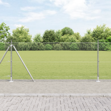 vidaXL Horganyzott Drótkerítés 13 Flanged Posts 0.8x25 m Horganyzott Acélból építőanyag