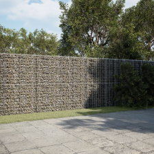 vidaXL horganyzott vas gabion kosár fedéllel 1100 x 100 x 200 cm kerti tárolás