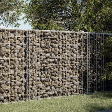vidaXL horganyzott vas gabion kosár fedéllel 150 x 100 x 100 cm kerti tárolás