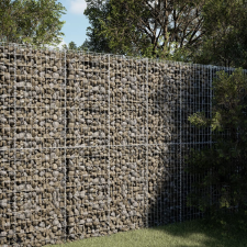 vidaXL horganyzott vas gabion kosár fedéllel 150 x 100 x 200 cm kerti tárolás