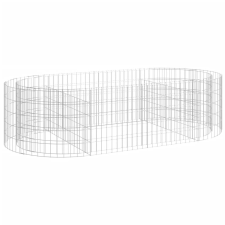 vidaXL horganyzott vas gabion magaságyás 200x100x50 cm (152040) kerti tárolás