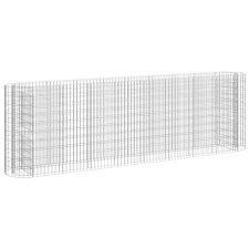 vidaXL horganyzott vas gabion magaságyás 330x50x100 cm (152035) kerti tárolás