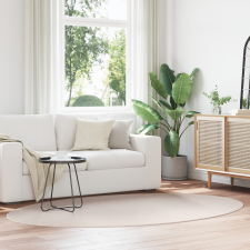 vidaXL „HUARTE” homok szőnyeg 160x230 cm ovális lakástextília